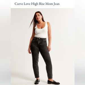 Abercrombie & Fitch Curve Love High Rise Mom Jeans
